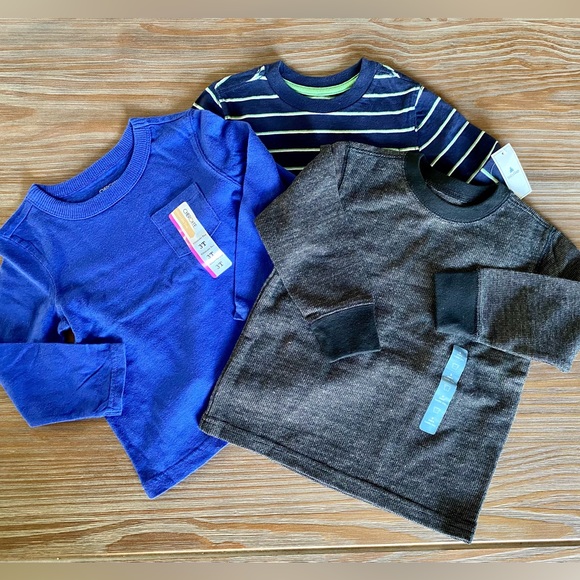 NWT 3 Long Sleeve T BUNDLE Baby GAP & Cherokee Size 3T - Picture 2 of 9